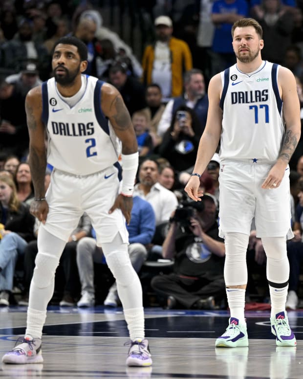 Dallas Mavericks Kyrie Irving and Luka Dončić